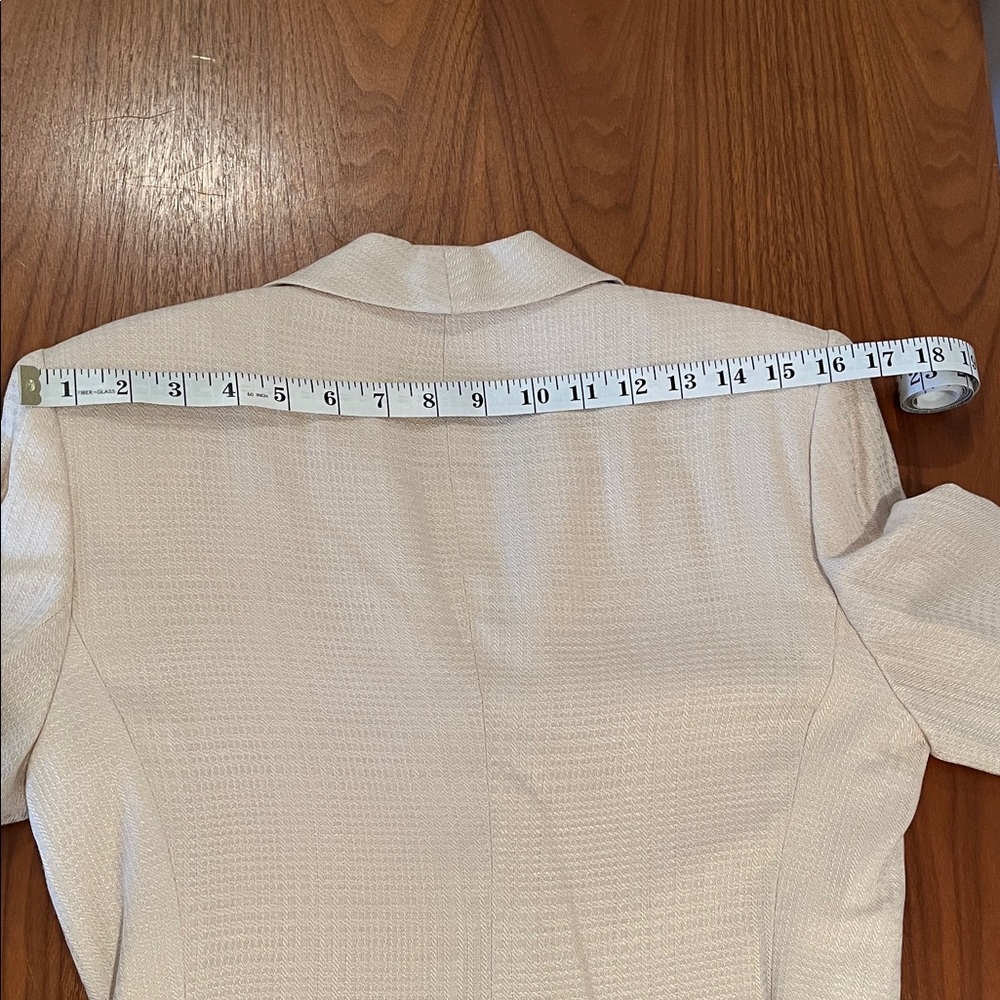 NWT Saville Suit Skirt & Blazer Classic Business Style Beige/Cream 6P Vintage - Picture 5 of 16